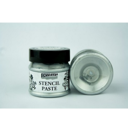 Πάστα για στένσιλ περλέ Pentart 50ml – Silver